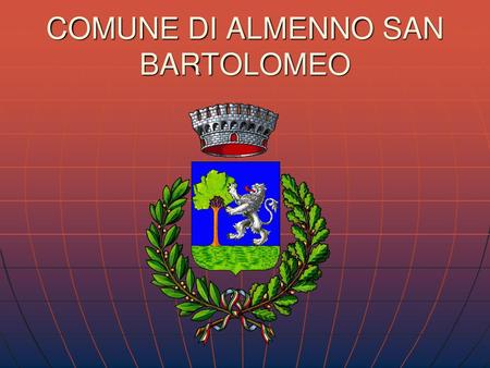 COMUNE DI ALMENNO SAN BARTOLOMEO
