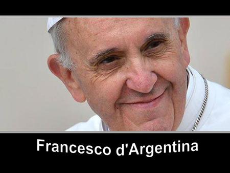 1 Francesco d'Argentina.