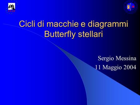 Cicli di macchie e diagrammi Butterfly stellari Sergio Messina 11 Maggio 2004.