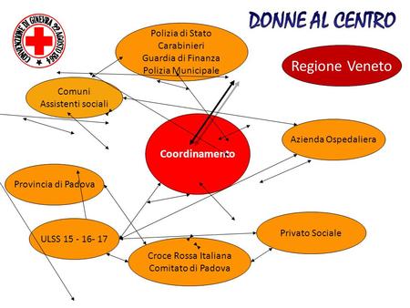 Azienda Ospedaliera Comuni Assistenti sociali Polizia di Stato Carabinieri Guardia di Finanza Polizia Municipale Privato Sociale Coordinamento Provincia.