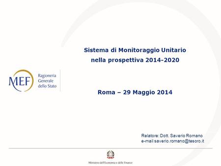 Sistema di Monitoraggio Unitario