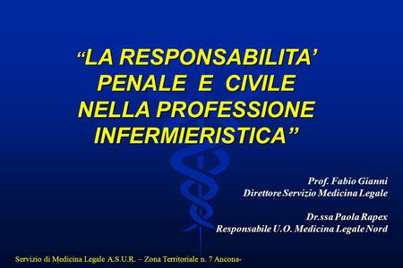 NELLA PROFESSIONE INFERMIERISTICA”