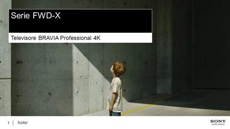 Serie FWD-X Televisore BRAVIA Professional 4K footer.