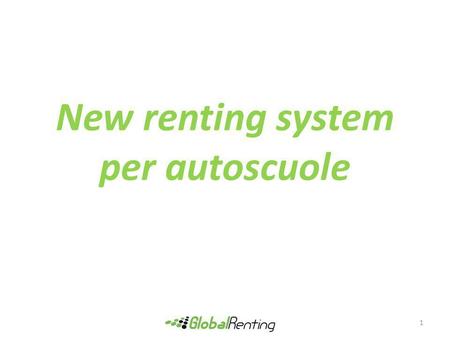 New renting system per autoscuole