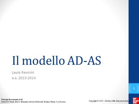 Il modello AD-AS Laura Resmini a.a. 2013-2014.