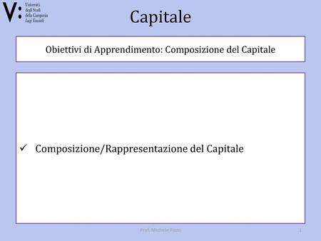 Obiettivi di Apprendimento: Composizione del Capitale
