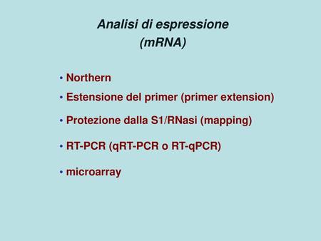 Analisi di espressione