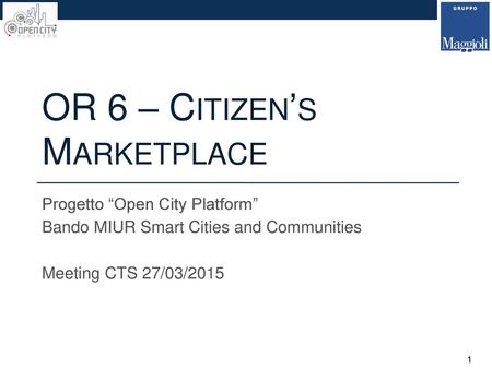 OR 6 – Citizen’s Marketplace