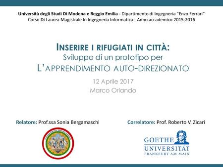 Corso Di Laurea Magistrale In Ingegneria Informatica - Anno accademico