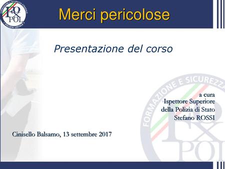 Presentazione del corso