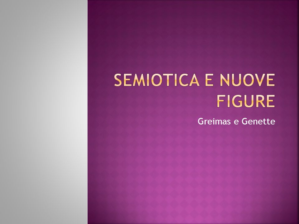 Il narratore secondo genette, Slide di Semiotica