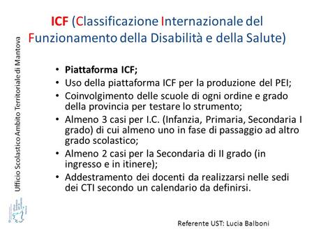 Ufficio Scolastico Ambito Territoriale di Mantova Piattaforma ICF;