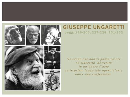 Giuseppe Ungaretti pagg