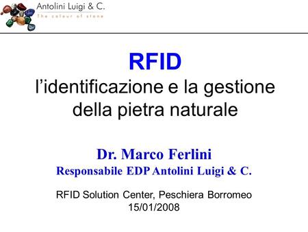 RFID l’identificazione e la gestione della pietra naturale