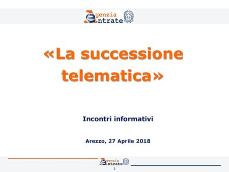 Incontri informativi Arezzo, 27 Aprile 2018