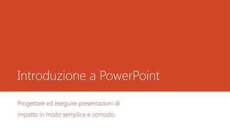 Introduzione a PowerPoint