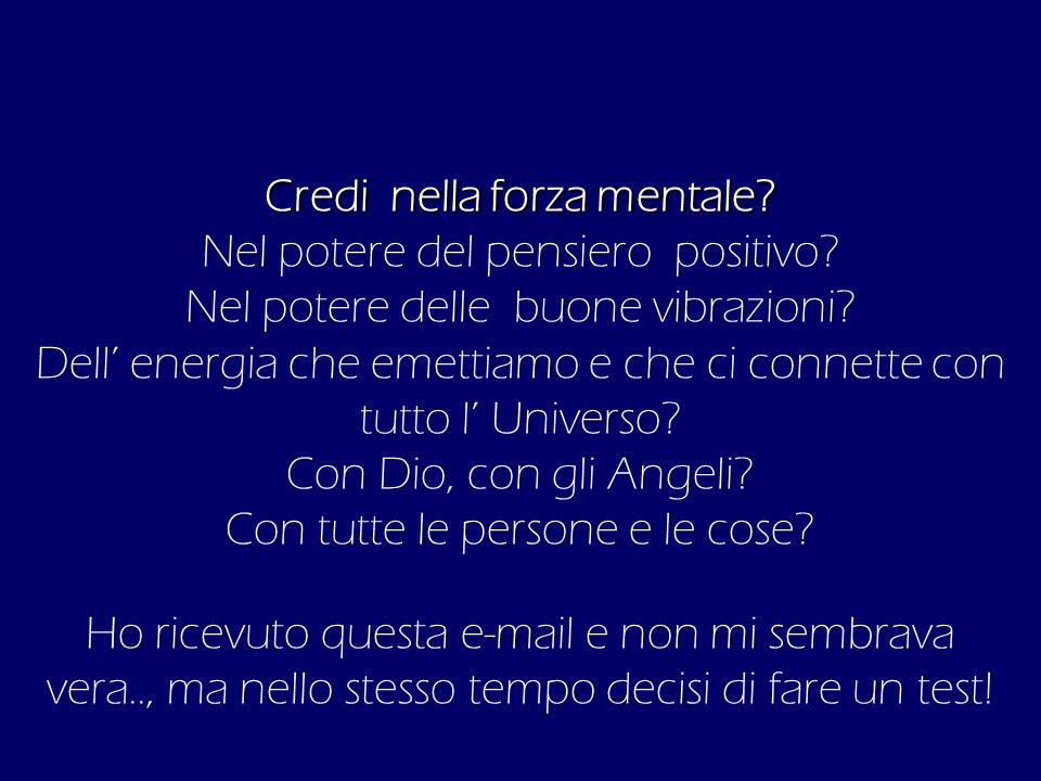 Credi nella forza mentale. Nel potere del pensiero positivo - ppt scaricare