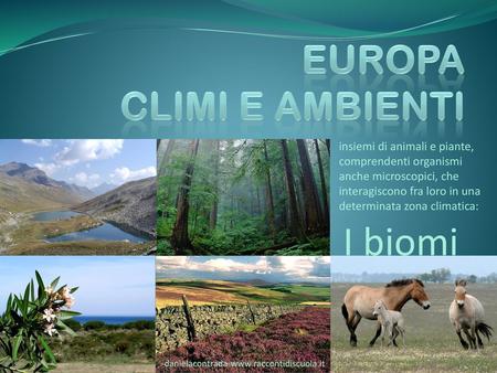 EUROPA CLIMI E AMBIENTI