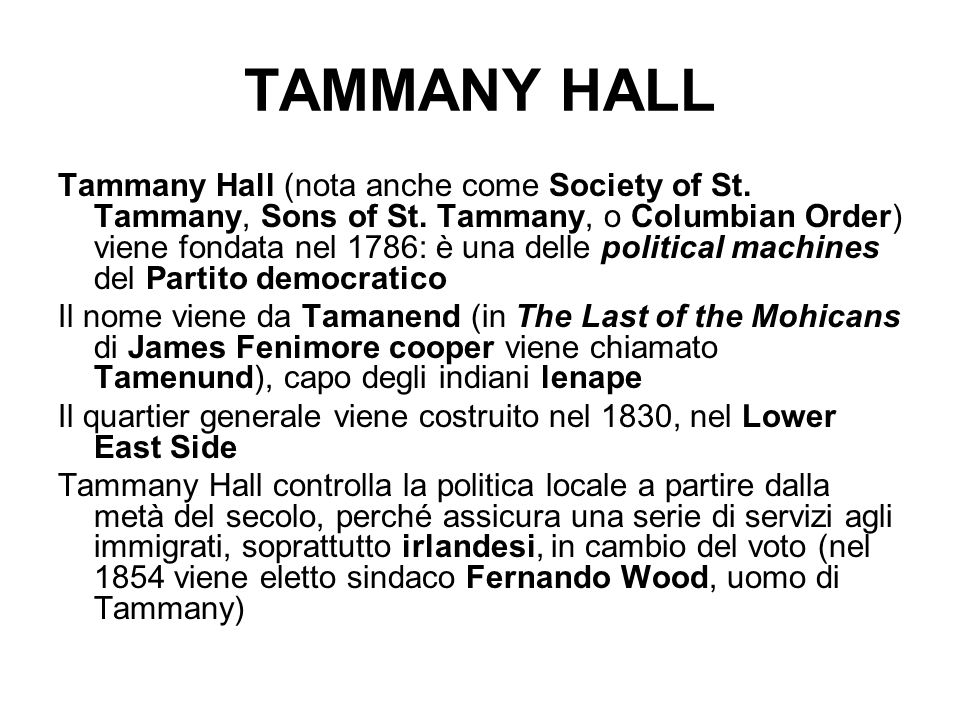 TAMMANY HALL