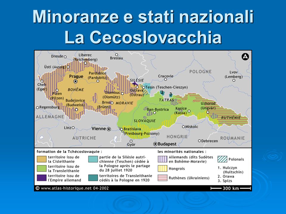 Minoranze e stati nazionali La Cecoslovacchia