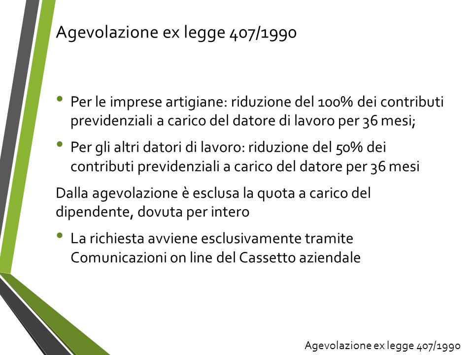 Incentivi All’assunzione Dei Lavoratori Dipendenti - Ppt Scaricare