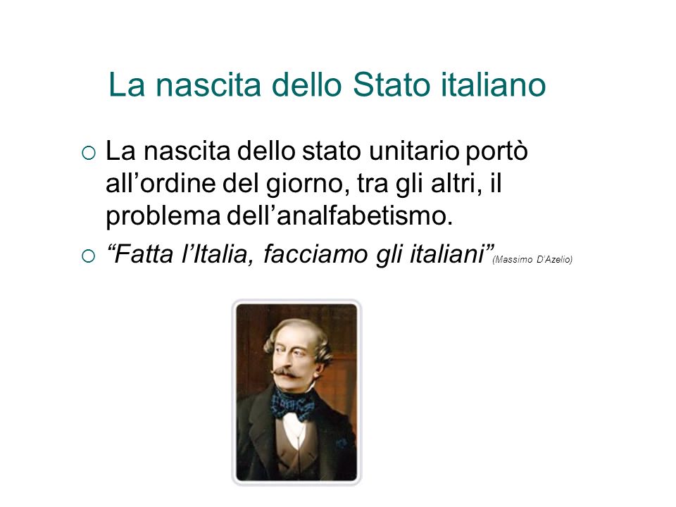 La nascita dello Stato italiano