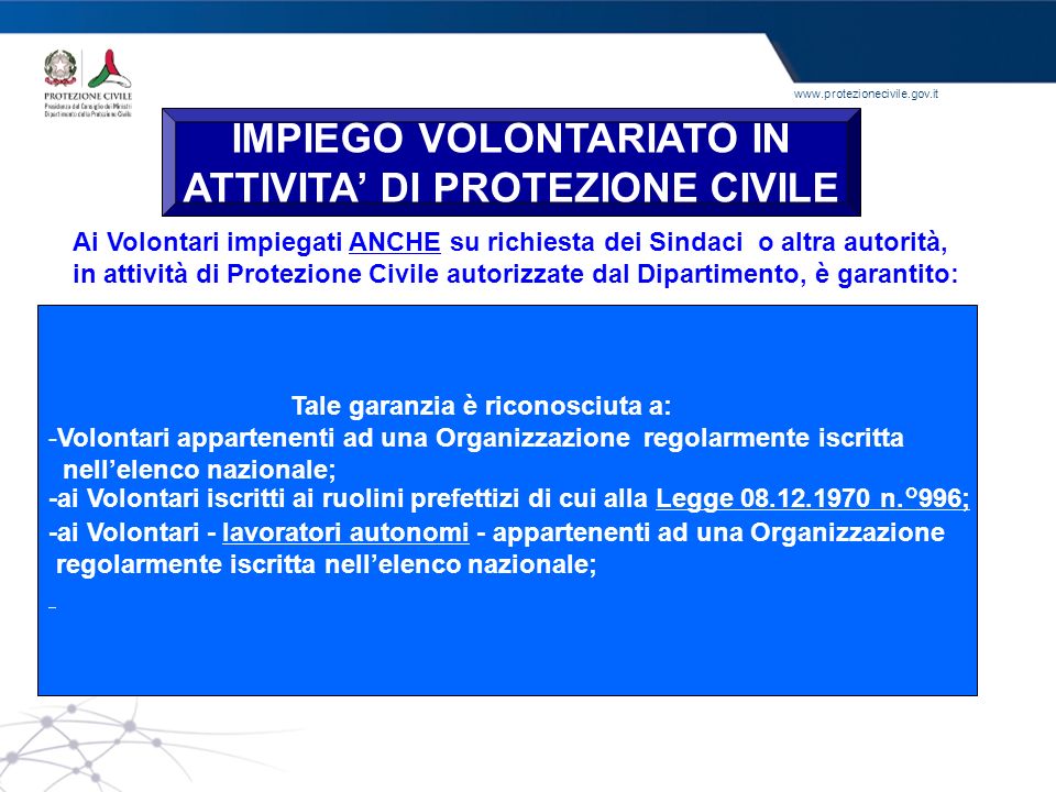 Il Ruolo Delle Organizzazioni Di Volontariato Di Protezione Civile ...