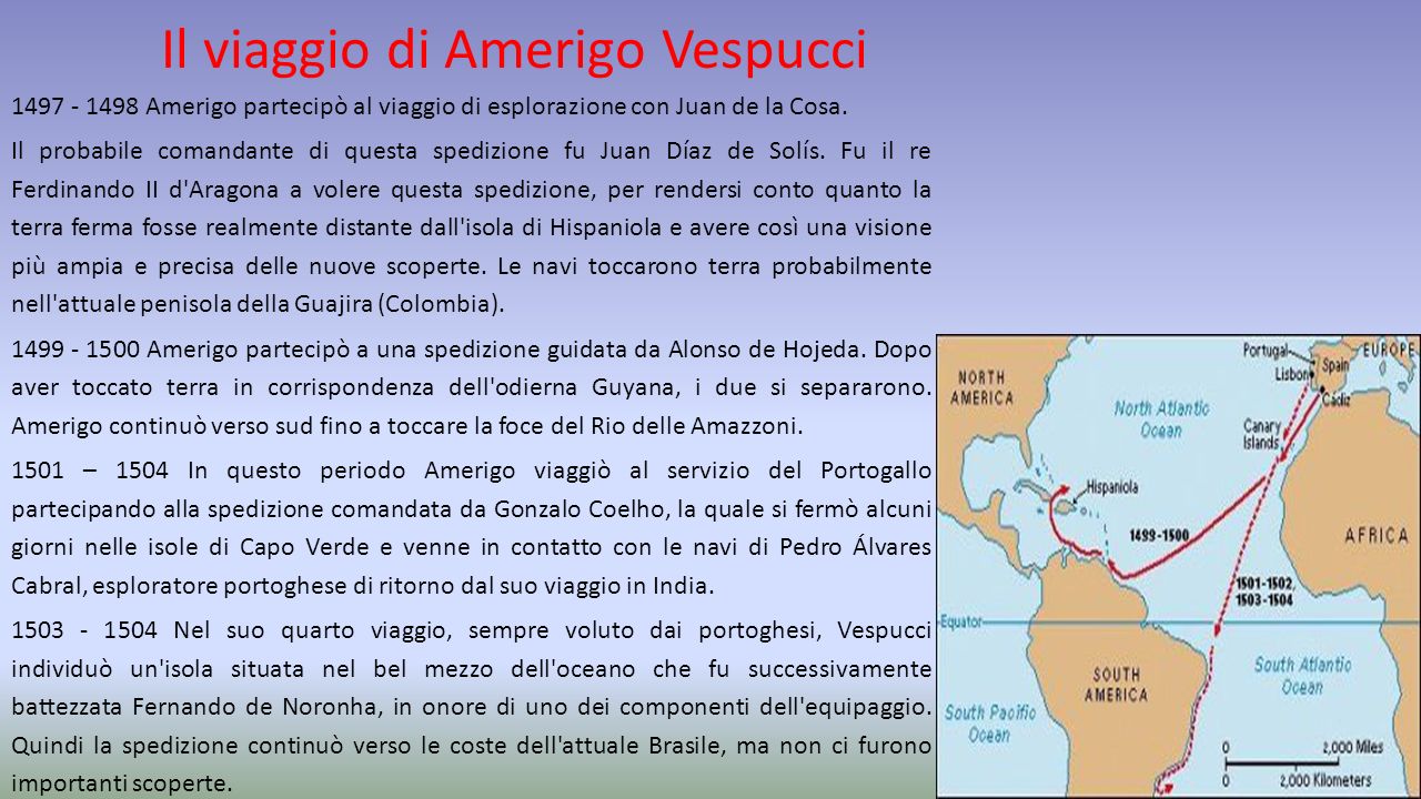 Il viaggio di Amerigo Vespucci