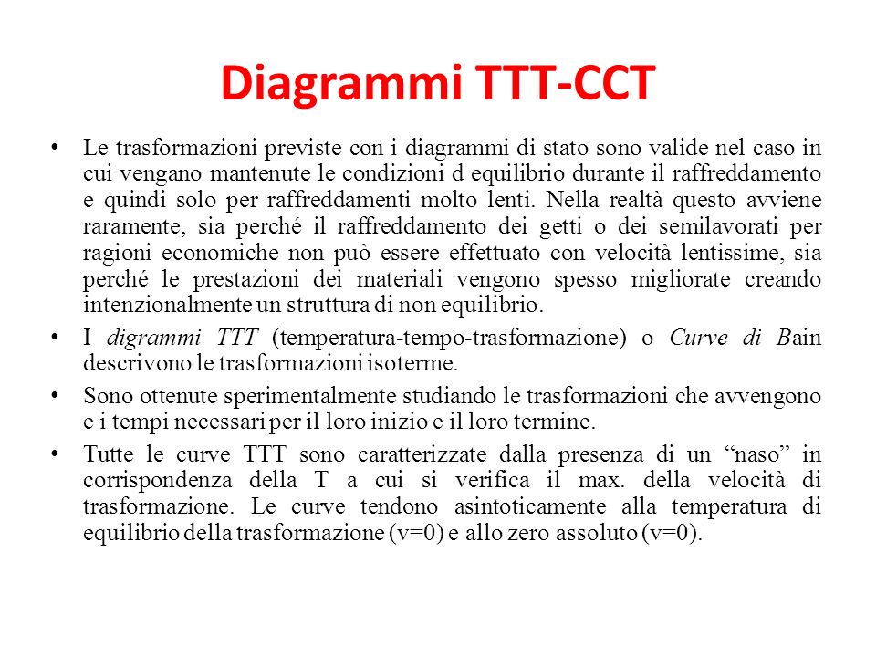 Diagrammi TTT-CCT
