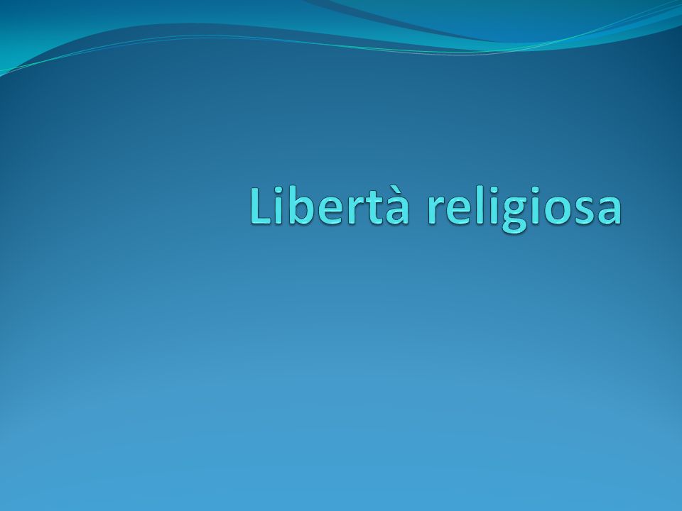 Libertà religiosa