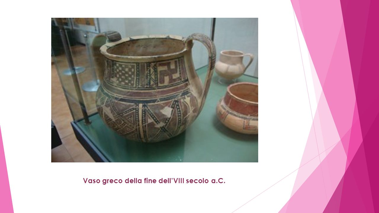 Vaso greco della fine dell’VIII secolo a.C.