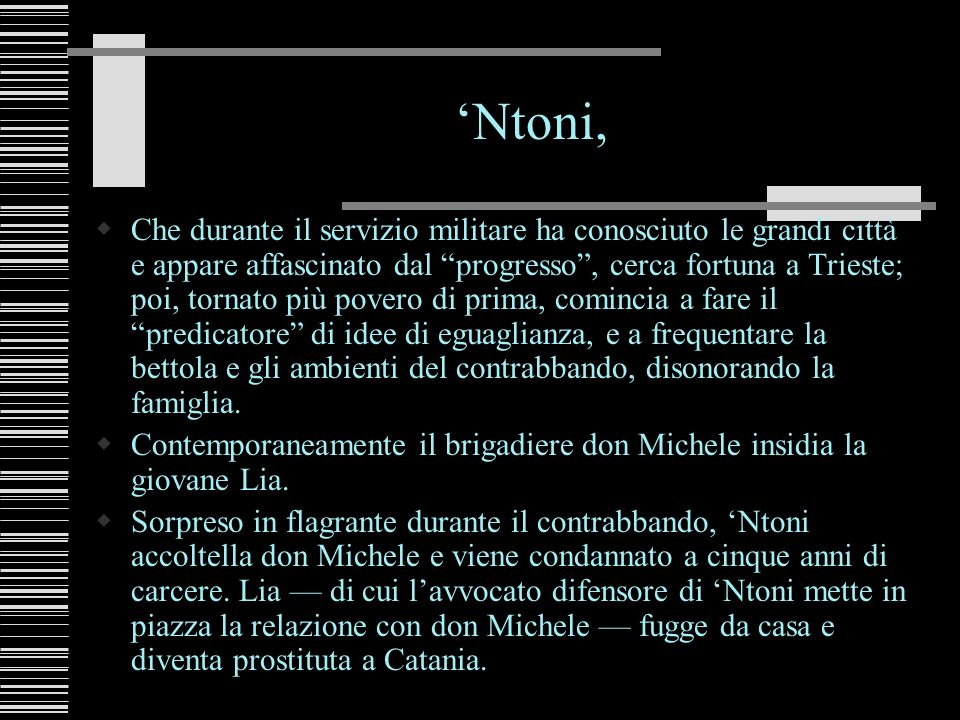 L'addio hotsell di ntoni