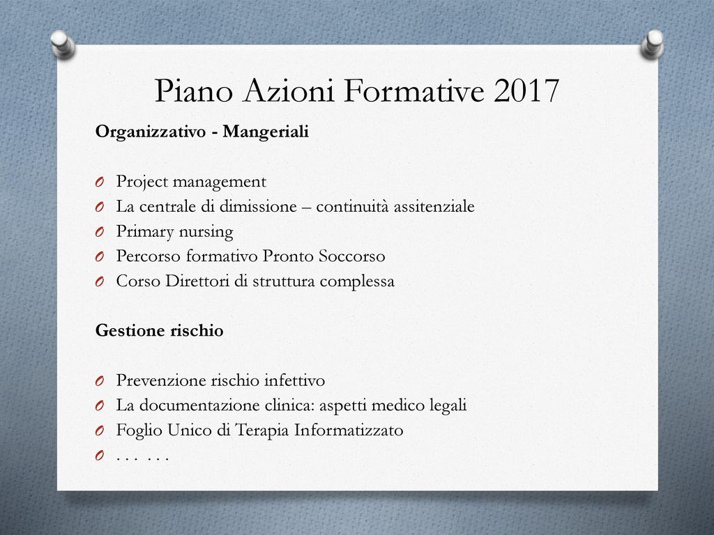 Piano Azioni Formative 2017