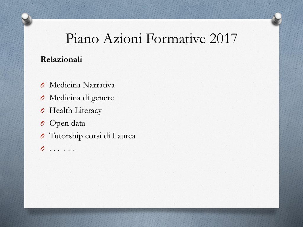 Piano Azioni Formative 2017
