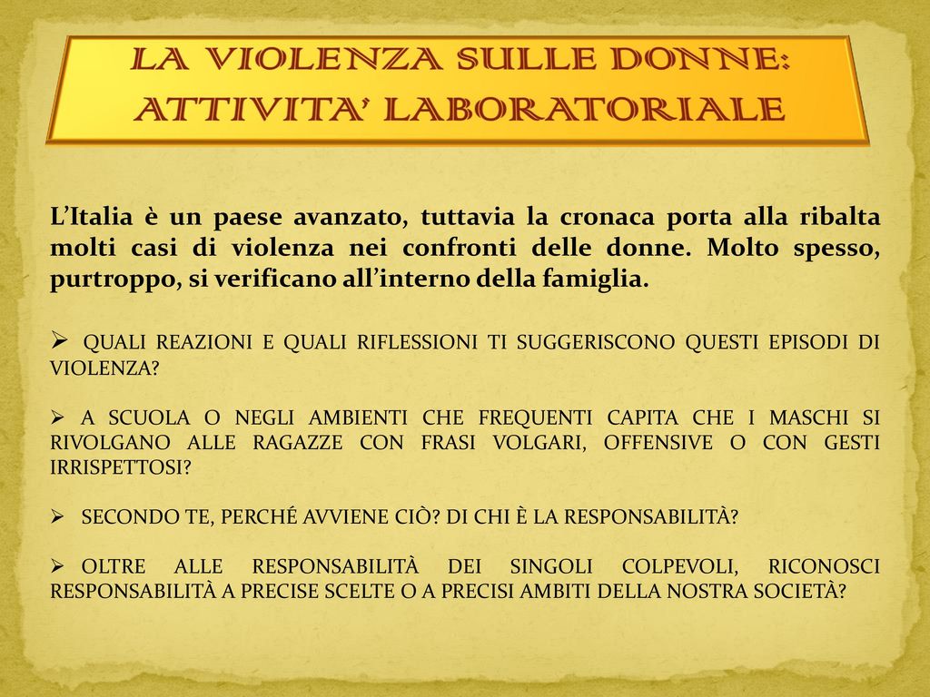 Il Mito La Violenza Sulle Donne Ppt Scaricare