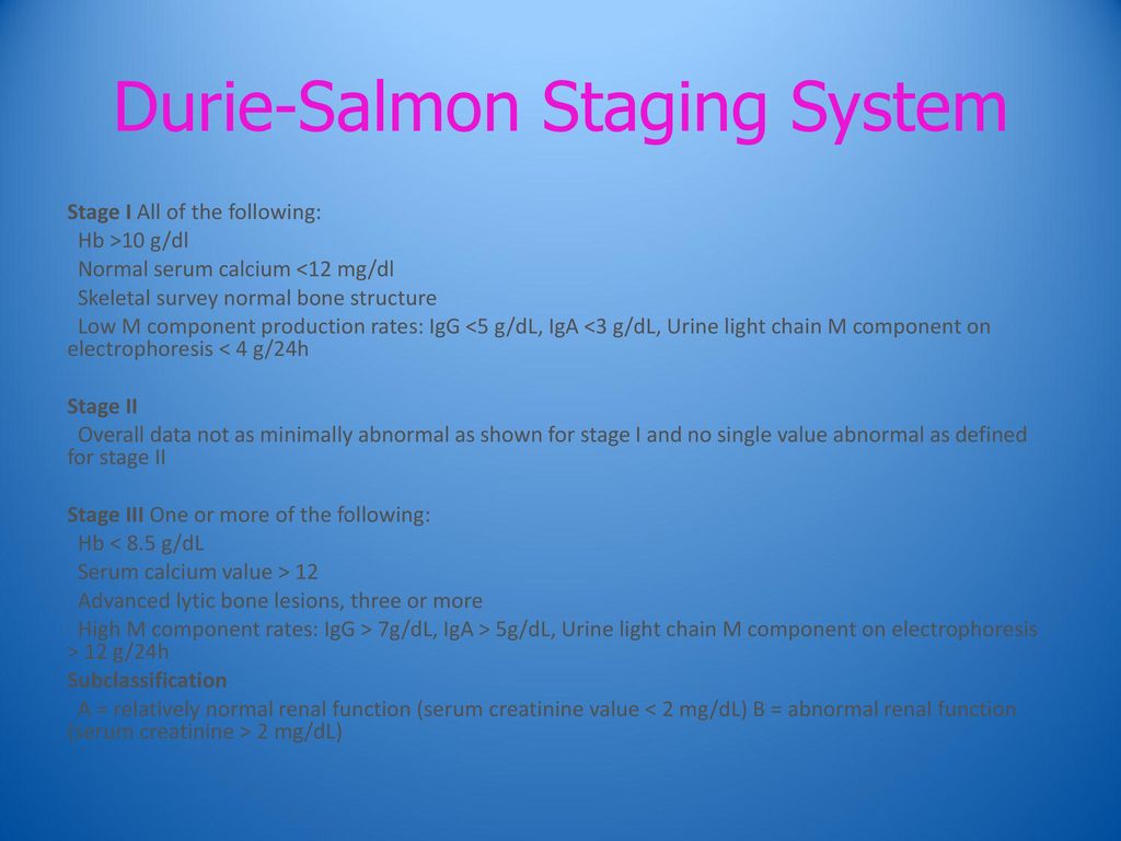 Durie-Salmon Staging System