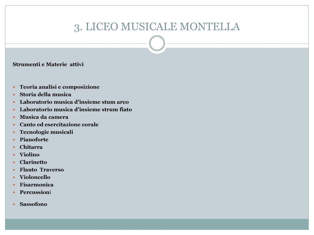 3. LICEO MUSICALE MONTELLA