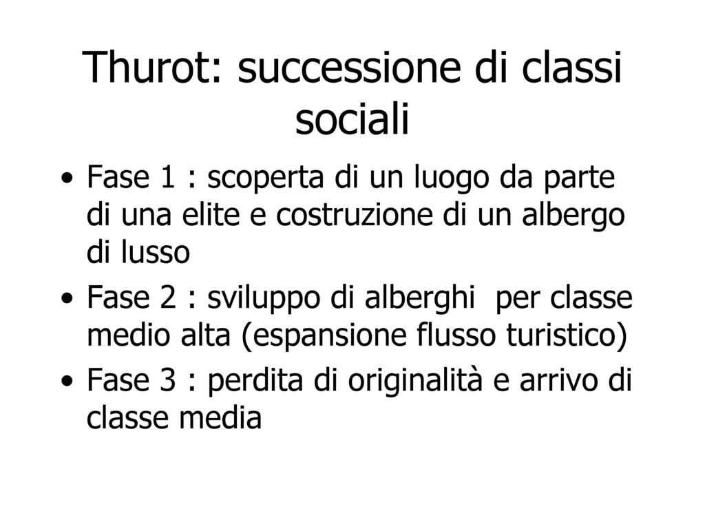 Thurot: successione di classi sociali