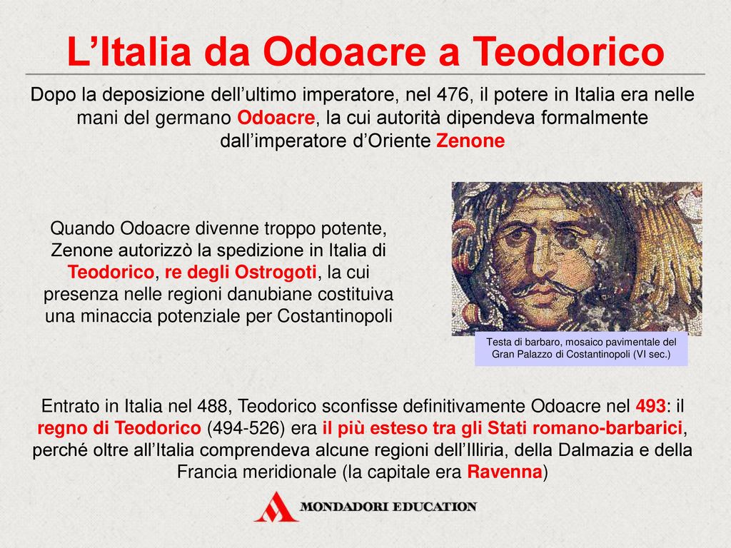L’Italia da Odoacre a Teodorico