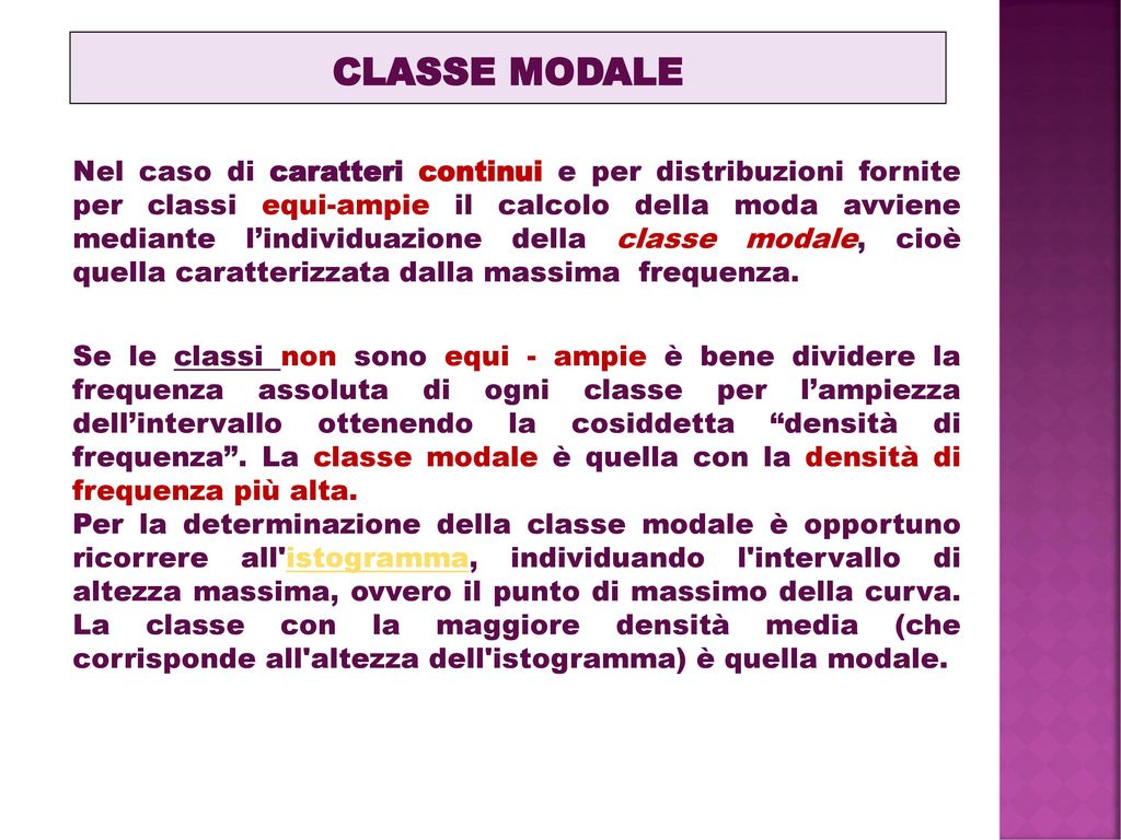 CLASSE MODALE