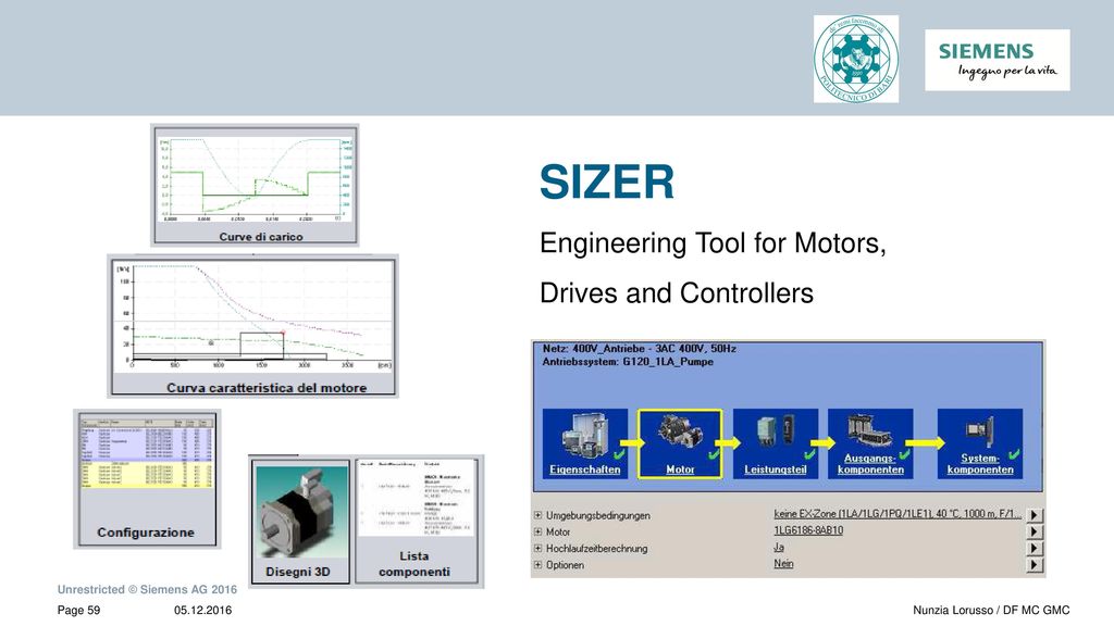 SIZER Engineering Tool for Motors, Drives and Controllers