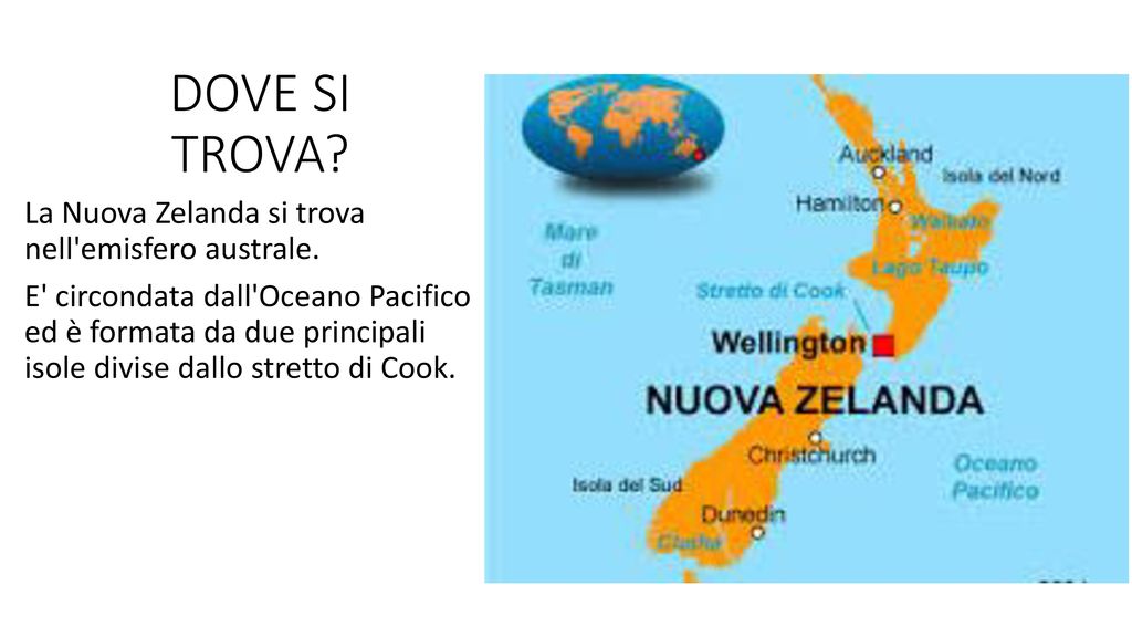 DOVE SI TROVA La Nuova Zelanda si trova nell emisfero australe.