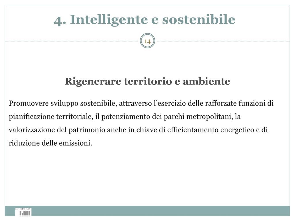 4. Intelligente e sostenibile