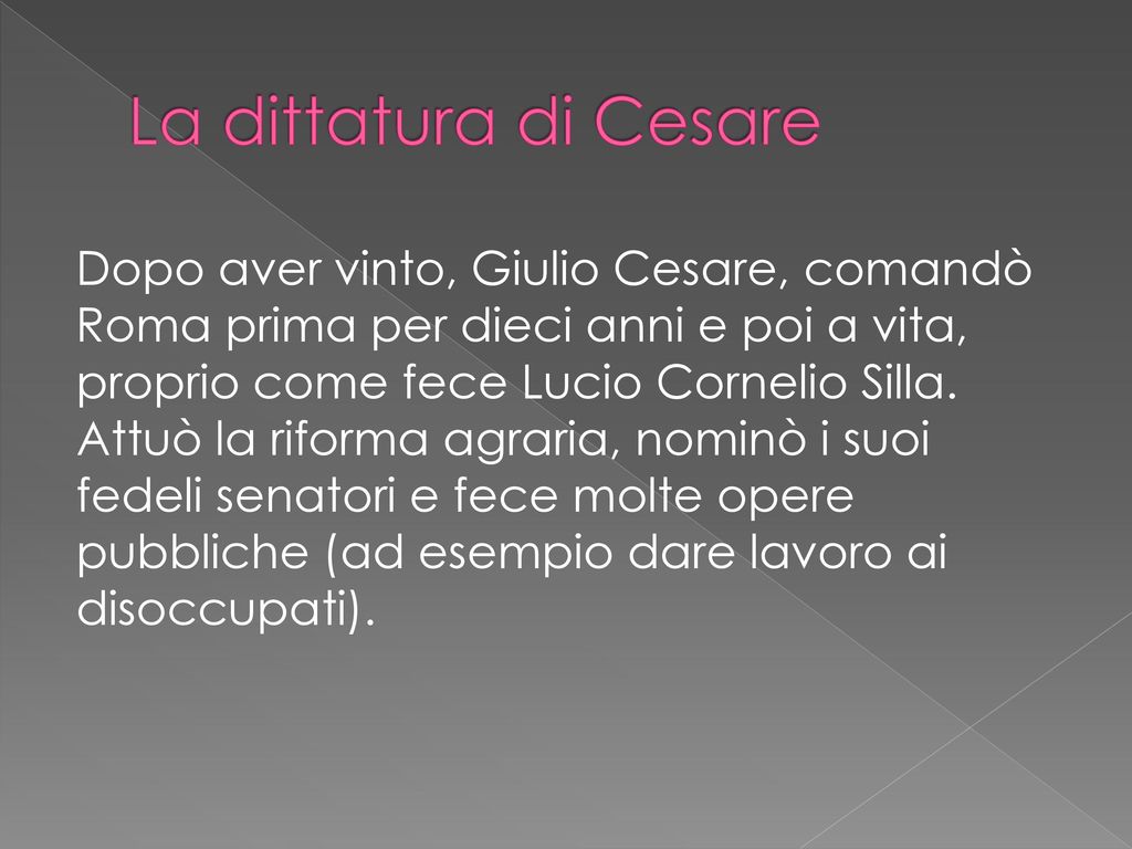 La dittatura di Cesare