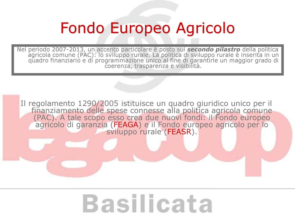 Fondo Europeo Agricolo