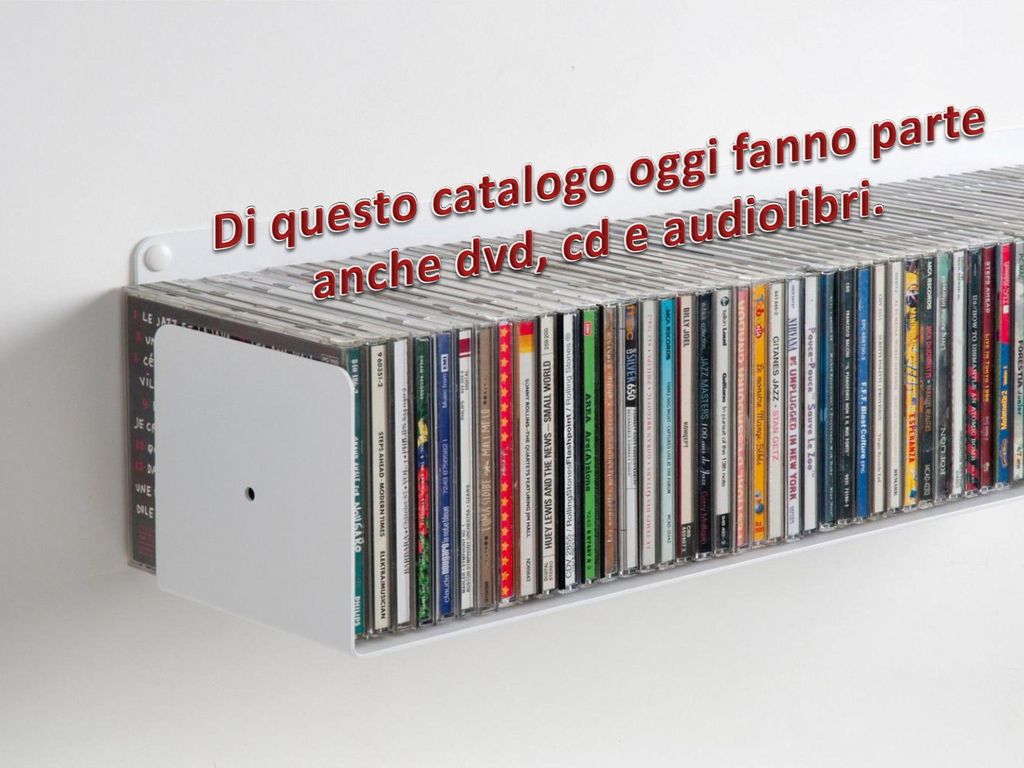 Di questo catalogo oggi fanno parte anche dvd, cd e audiolibri.