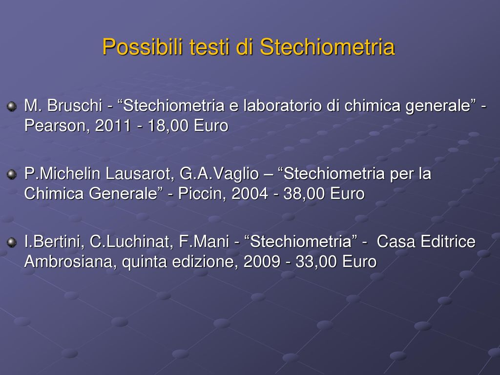 CHIMICA GENERALE ED INORGANICA - ppt video online scaricare