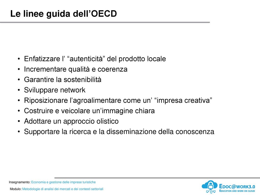 Le linee guida dell’OECD