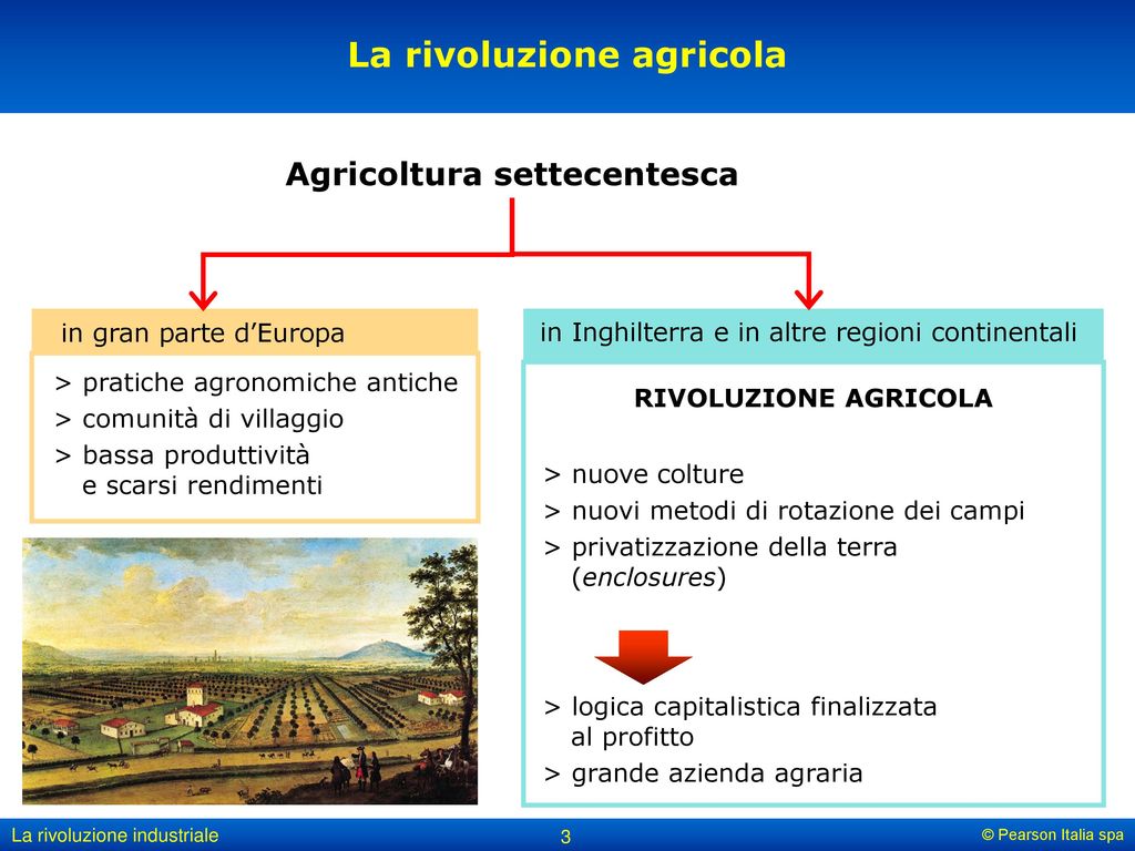 La rivoluzione agricola Agricoltura settecentesca