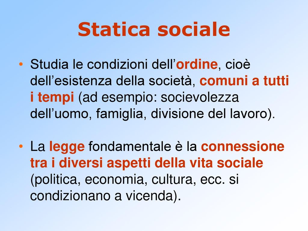 Statica sociale